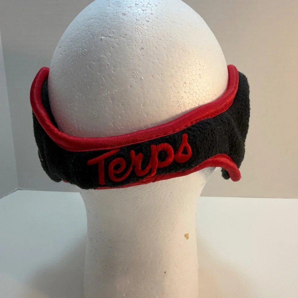 University of Maryland Terps NCAA‎ Fleece Ear Warmers Earmuffs Black Youth